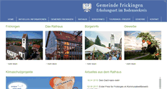 Desktop Screenshot of frickingen.de